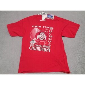 Vintage Ohio State Buckeyes Shirt Mens XL Red 2003 NCAA Football Champion Gildan